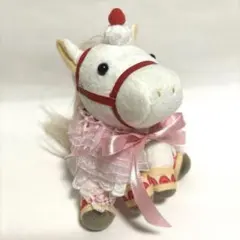 アイドルホース　服　マント　ドレス　ぬい服　競馬　ピンク　リボン　レース