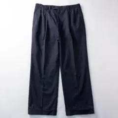 ビンテージ古着 90s 2タック シャドーチェック トラッド ワイドスラックス