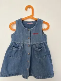 miki HOUSE デニムジャンバースカート