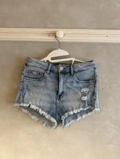 H&M DIVIDED ライトブルーショートパンツ US 6