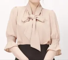 MISCH MASCH ボウタイシャーリングブラウス