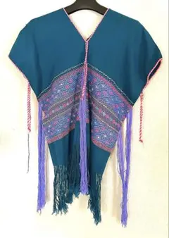 カレン族　民族衣装　貫頭衣　モン族　ベスト