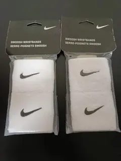 【2個セット】NIKE スウッシュリストバンド NNN04 ホワイトのサムネイル
