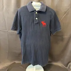 Abercrombie & Fitch アバクロ ネイビー ポロシャツ M