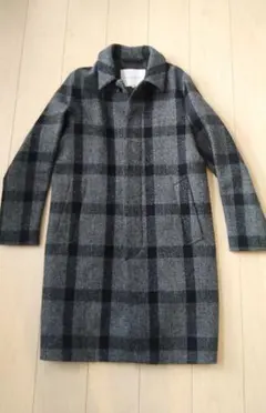 MACKINTOSHマッキントッシュステンカラーコートウールチェック 38
