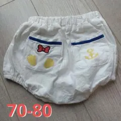 【新品未使用】バースデイ　ドナルド　ブルマパンツ　70-80 futafuta