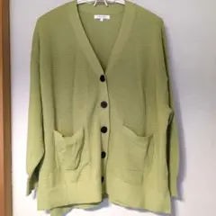 GLOBAL WORK ライトグリーン カーディガン L