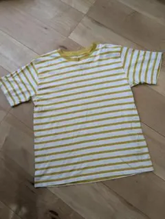 ボーダー Tシャツ イエロー ホワイト 160のサムネイル
