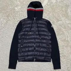 MONCLER ダウンジャケット カーディガン コンビ切り替え ジャケットのサムネイル