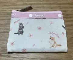 マキア　付録　レスポートサック　猫×桜柄キュートポーチ　※小サイズのみ