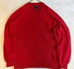 90S USA製 LANDS END ドリフター コットンニット