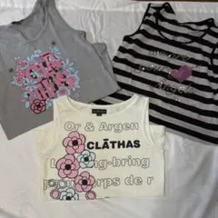 【美品】CLATHASタンクトップ3点セット