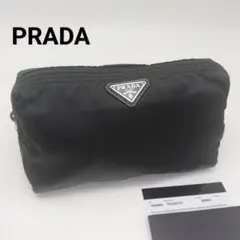 極美品✨プラダ　化粧ポーチ　コスメポーチ　ブラック　黒