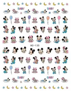 【ディズニー】⑤ベビーミッキー＆ベビーミニーネイルシール