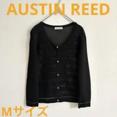 オースチンリード　長袖シアーカーディガン　ビジューボタン　ブラック　Mサイズのサムネイル