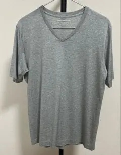 グリーンレーベルリラクシング　ロングファイバーコットン　シャツ　Vネック　グレー