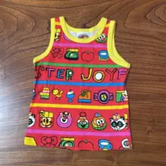 新品JAM タンクトップ 総柄 レッド 子供服100のサムネイル