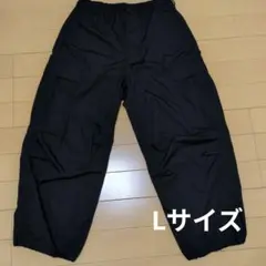 スーパーワイドカーゴパンツL GU　ブラック