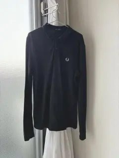FRED PERRY 　長袖ポロシャツ　ナイトグリーン　メンズユニセックスM