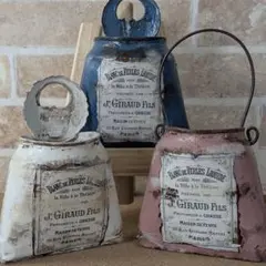 リメ缶3個セット　多肉寄せ植えに　アンティーク加工