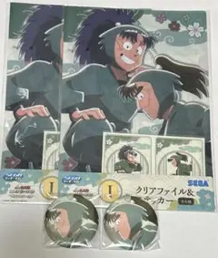 忍たま セガラッキーくじ クリアファイル 缶バッジ 七松小平太 中在家長次