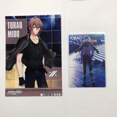 アイナナ ŹOOĻ ウエハース 箔押し 御堂 虎於 ブロマイド2枚セット