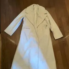 ウール混紡 ライトグレー ロングコート