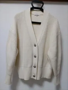 カーディガン ニット グレー