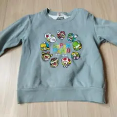 スーパーマリオ トレーナー 130cm グレー