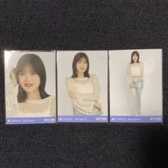 柴田柚菜 乃木坂46 メッシュニット静岡 真夏の全国T 生写真 3種