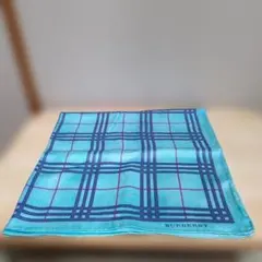 BURBERRY スカーフ ライトブルー チェック