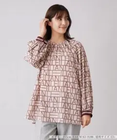 極美品 24年♡レリアン プルオーバーブラウス チュニック ネイビー 13+