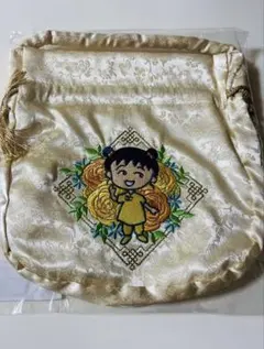 ちびまる子ちゃん MARUKO楼 サテン巾着バッグ - メルカリ