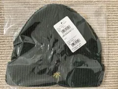 ローカルモーション　レディース　ダークグリーン リブ編み ニット帽