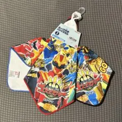 新品タグ付★ゴジュウジャー　スーパー戦隊オールスターズ ループ付きタオル 3枚組