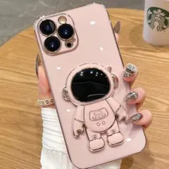 iPhoneケース　宇宙飛行士　iPhone13mini おしゃれ　スタンド