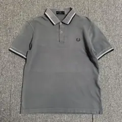 イングランド製【FRED PERRY】12M ポロシャツ フェード 40 グレー