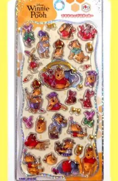 くまのプーさん プチドロップステッカー ディズニー 100周年のサムネイル