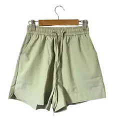 限定1点 フレア型 イージーショートパンツ ライトグリーン M シンプル 超美品