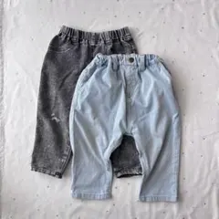 キッズ デニムパンツ 2本セットのサムネイル