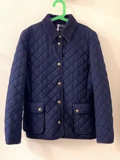 【160】ラルフローレン ガールズ　キルティングジャケット　ネイビー