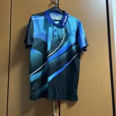 卓球 ポロシャツ 青黒 ユニフォーム