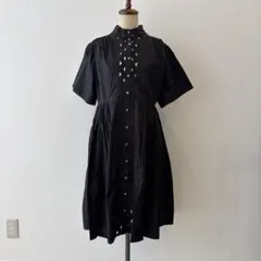 1回着⭐️AAYUSHI/アユーシ ボリュームフレアハーフスリーブワンピース