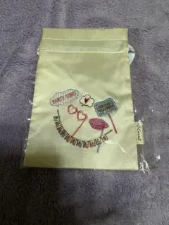 新品 Cocoonist 巾着 ポーチ S アイボリー