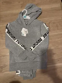 グレー パーカー　セットアップ120