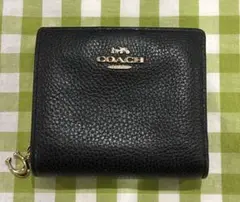 COACH ブラック 二つ折り財布　中古品