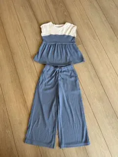 GU kids セットアップ ブルー 120サイズ