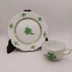 Herend ヘレンド アポニーグリーン カップ＆ソーサーのサムネイル