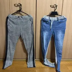 メンズ スキニーパンツ 2本セットのサムネイル