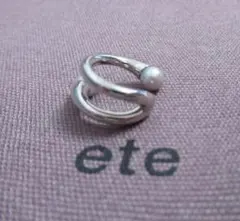 ete　エテ　パール　イヤーカフ　シルバー